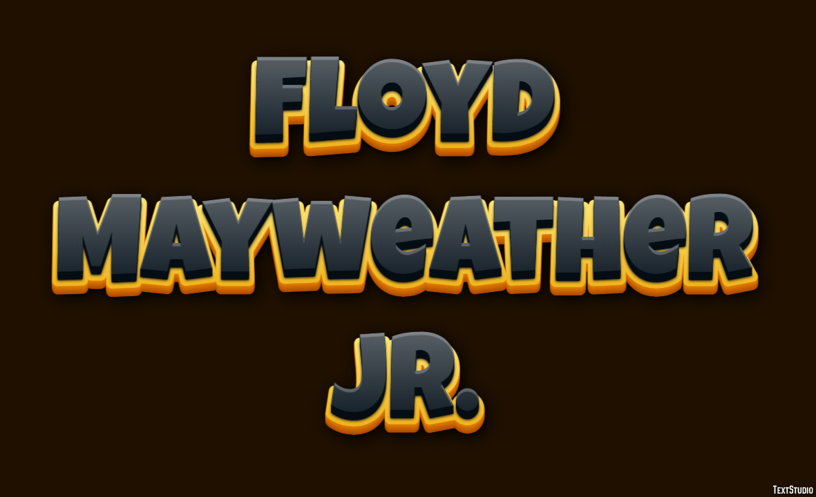 Floyd Mayweather Jr. Text Effect