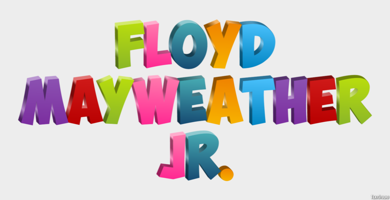 Floyd Mayweather Jr. Efeito do texto
