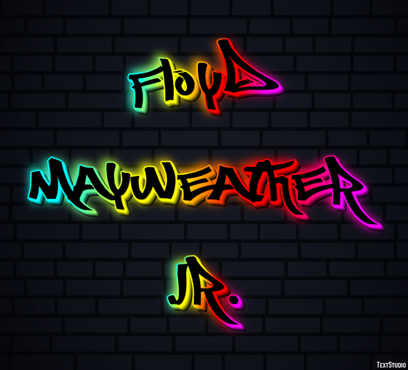 Floyd Mayweather Jr. Text Effect