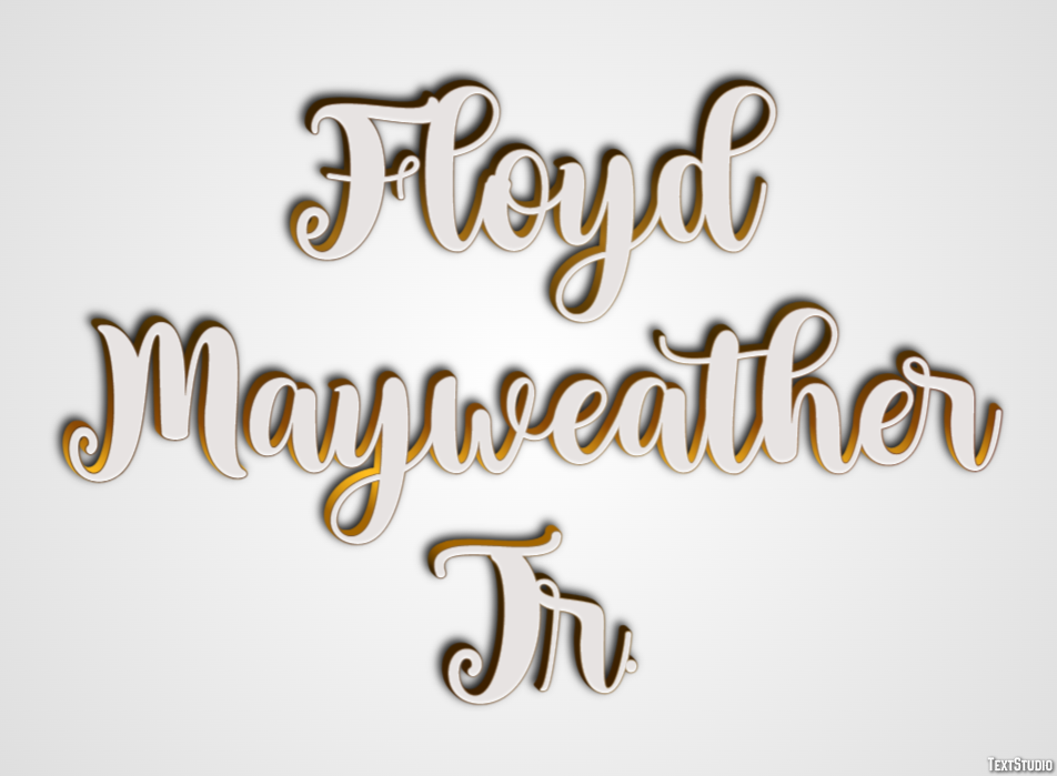 Floyd Mayweather Jr. Text Effect