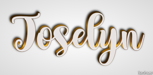 Joselyn Efecto de Texto