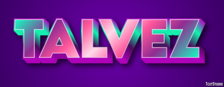 Talvez Text effect