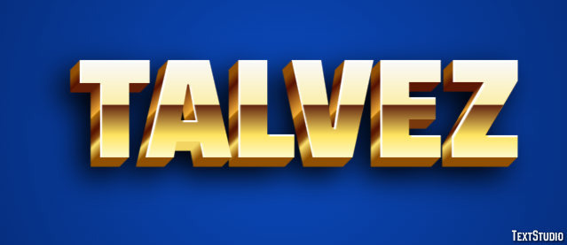 Talvez Text Effect