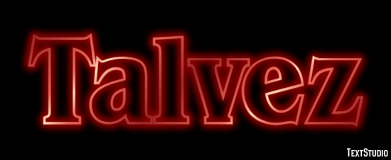 Talvez Text Effect