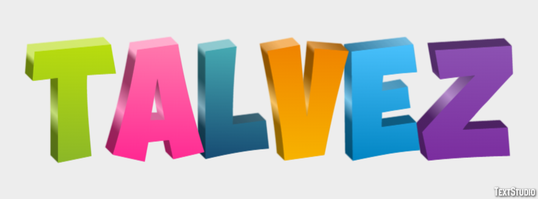 Talvez Text Effect