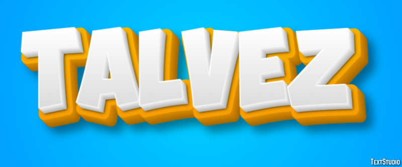 Talvez Text effect