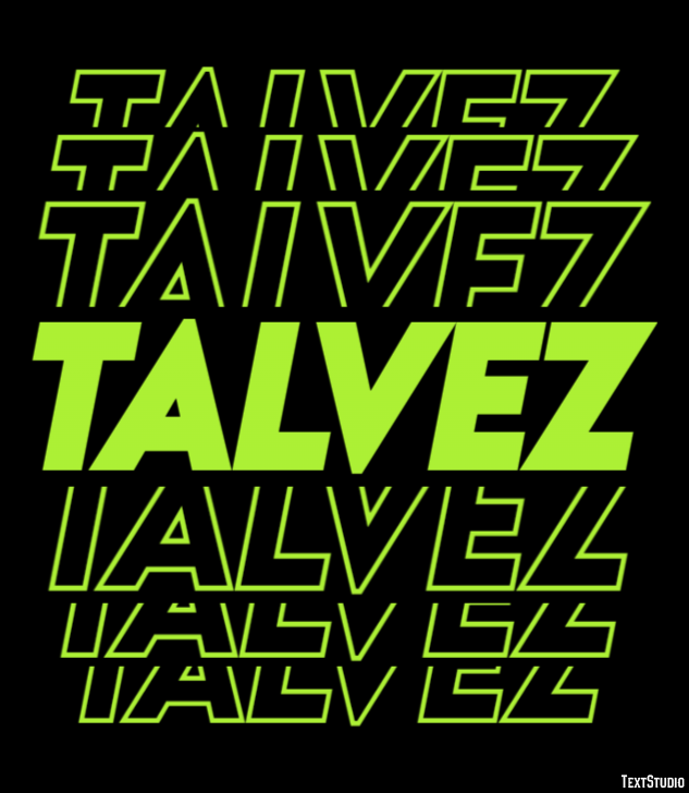 Talvez Text effect