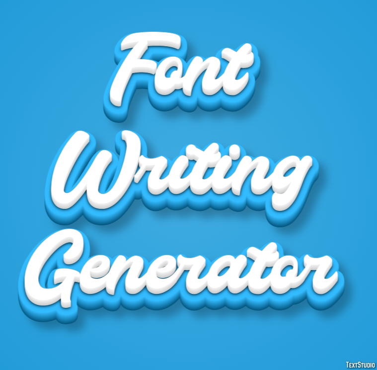Font Writing Generator Efekt tekstowy