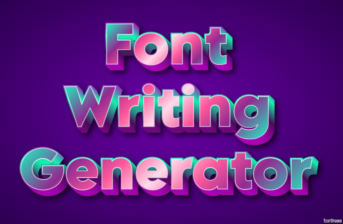 Font Writing Generator Efekt tekstowy