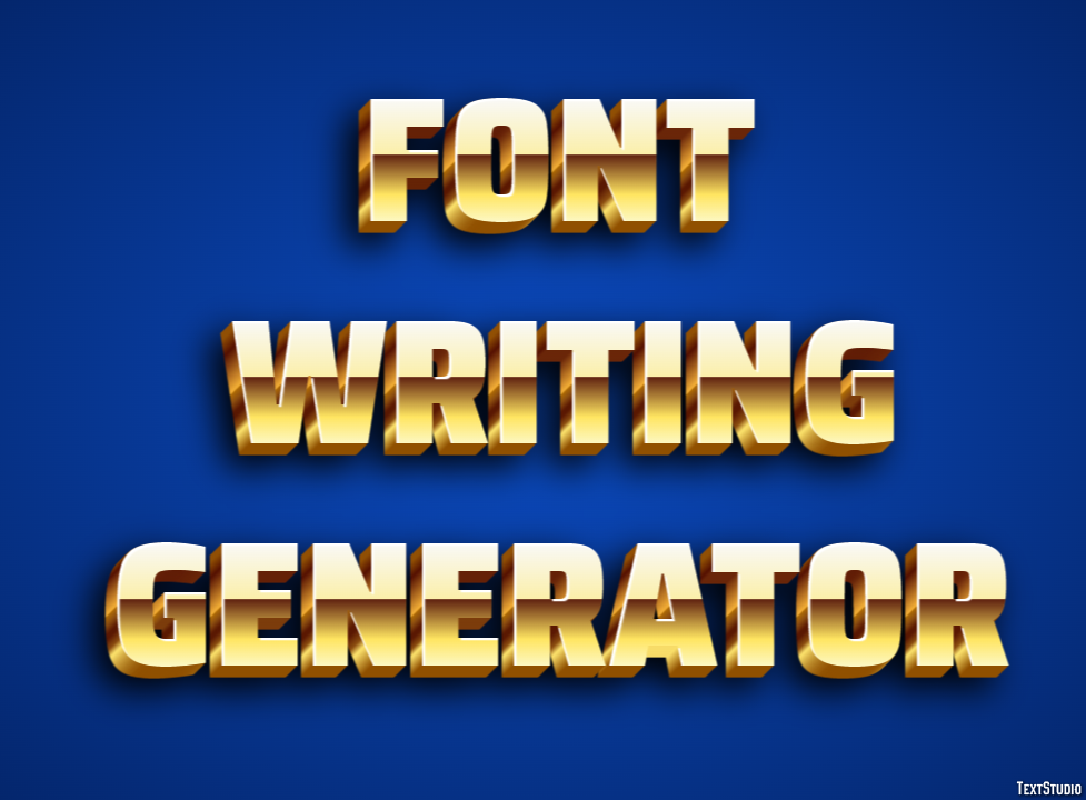 Font Writing Generator Efekt tekstowy