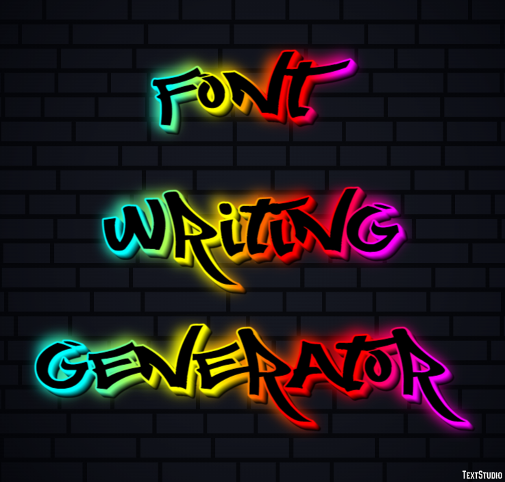 Font Writing Generator Efekt tekstowy