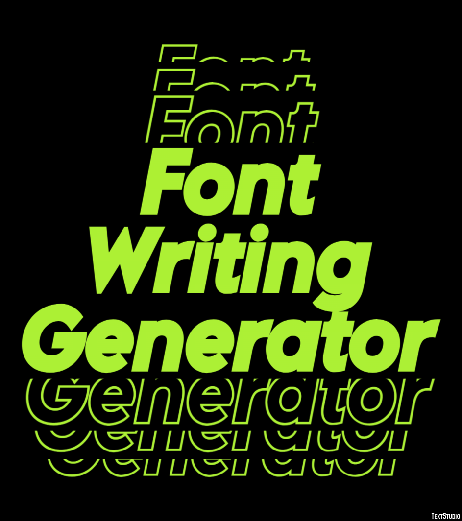Font Writing Generator Efekt tekstowy