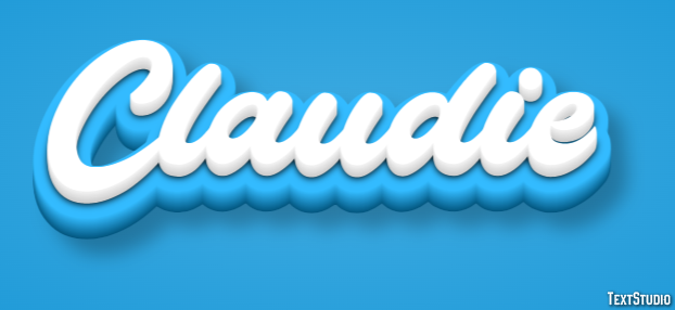 Claudie Text effect