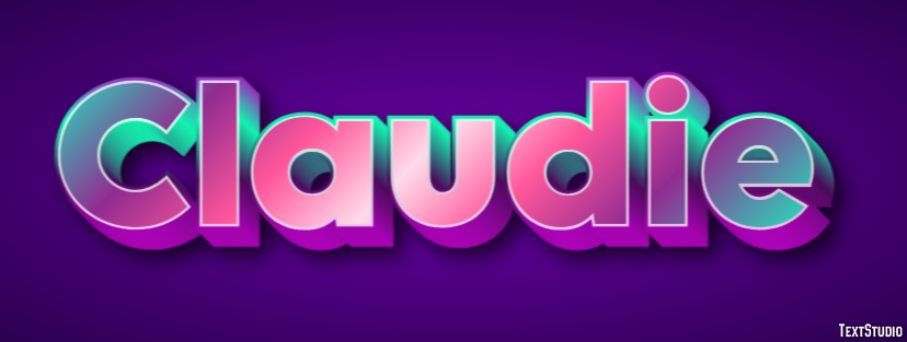 Claudie Text effect