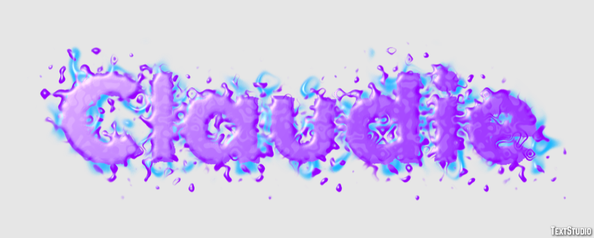 Claudie Text effect