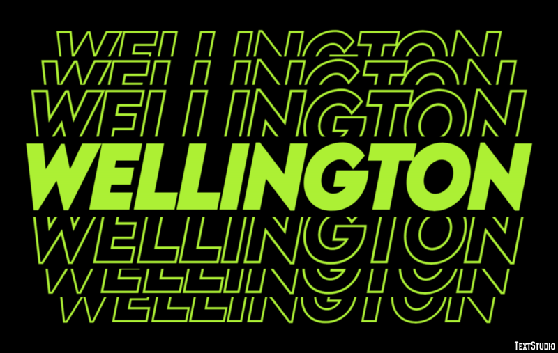 Wellington Efekt tekstowy