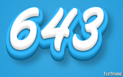643 Эффект текста