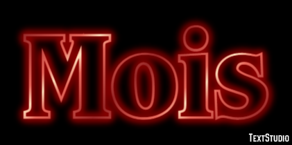 Mois Effet de Texte