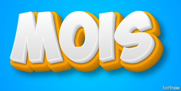 Mois Effet de Texte