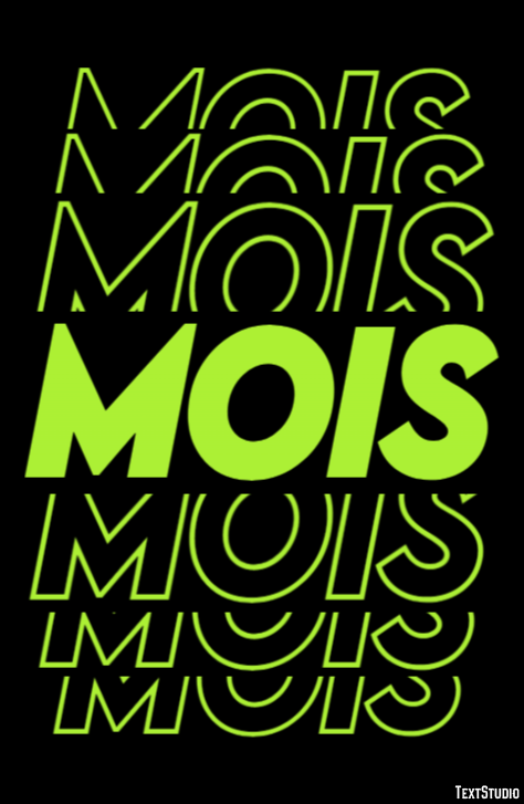 Mois Effet de Texte