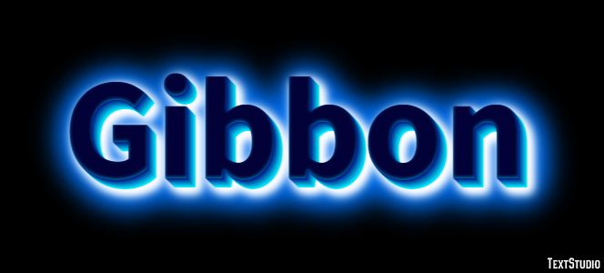 Gibbon Efecto de Texto