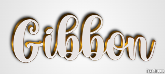 Gibbon Texteffekt