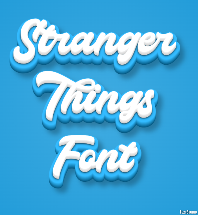 Stranger Things Font Text Effect