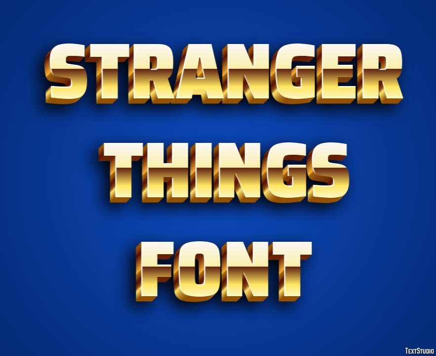 Stranger Things Font Text Effect