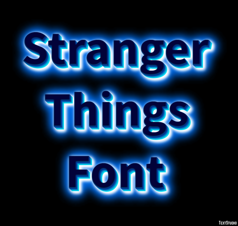 Stranger Things Font Text Effect