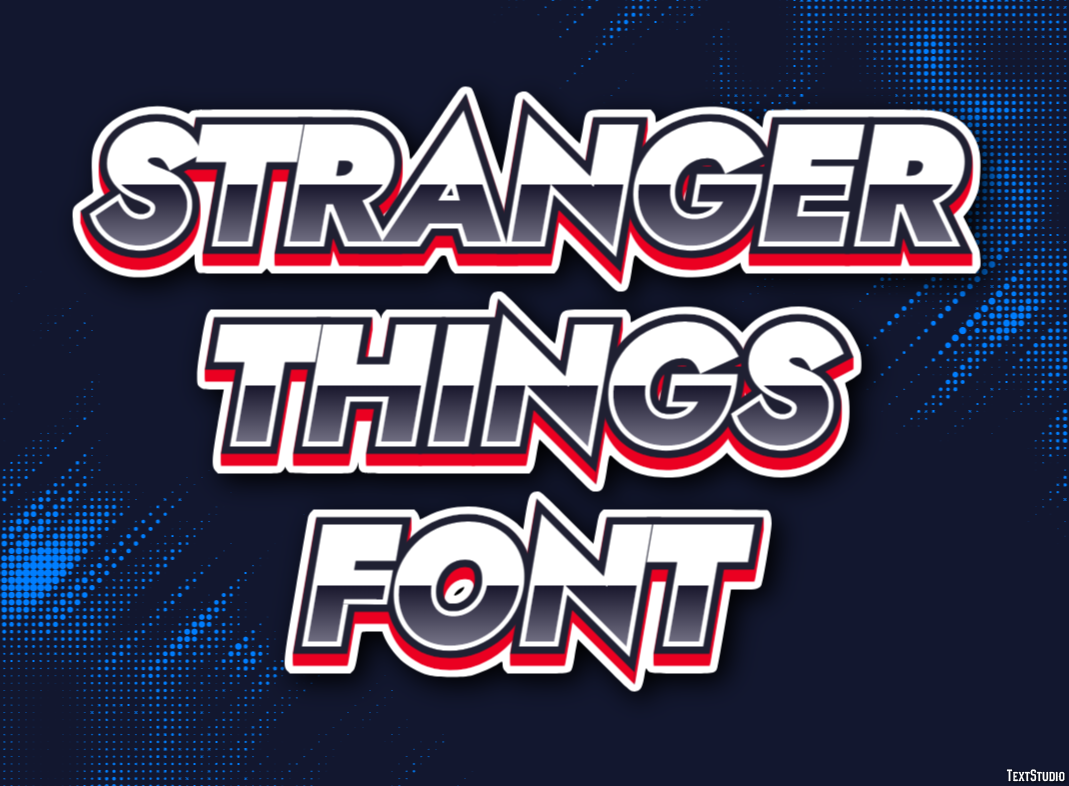 Stranger Things Font Text Effect