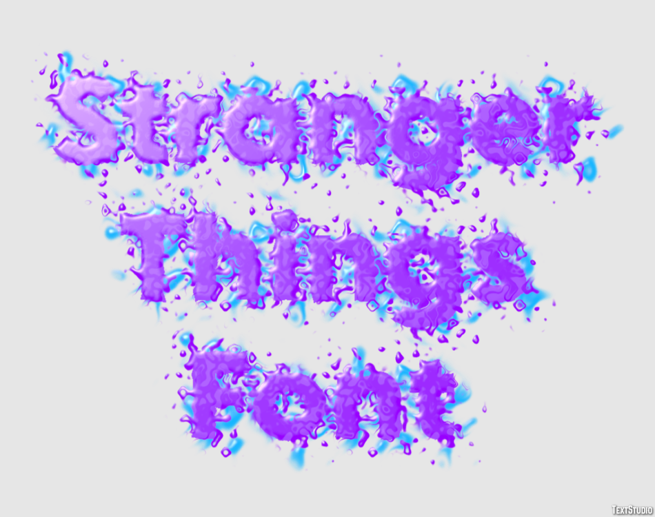 Stranger Things Font Text Effect