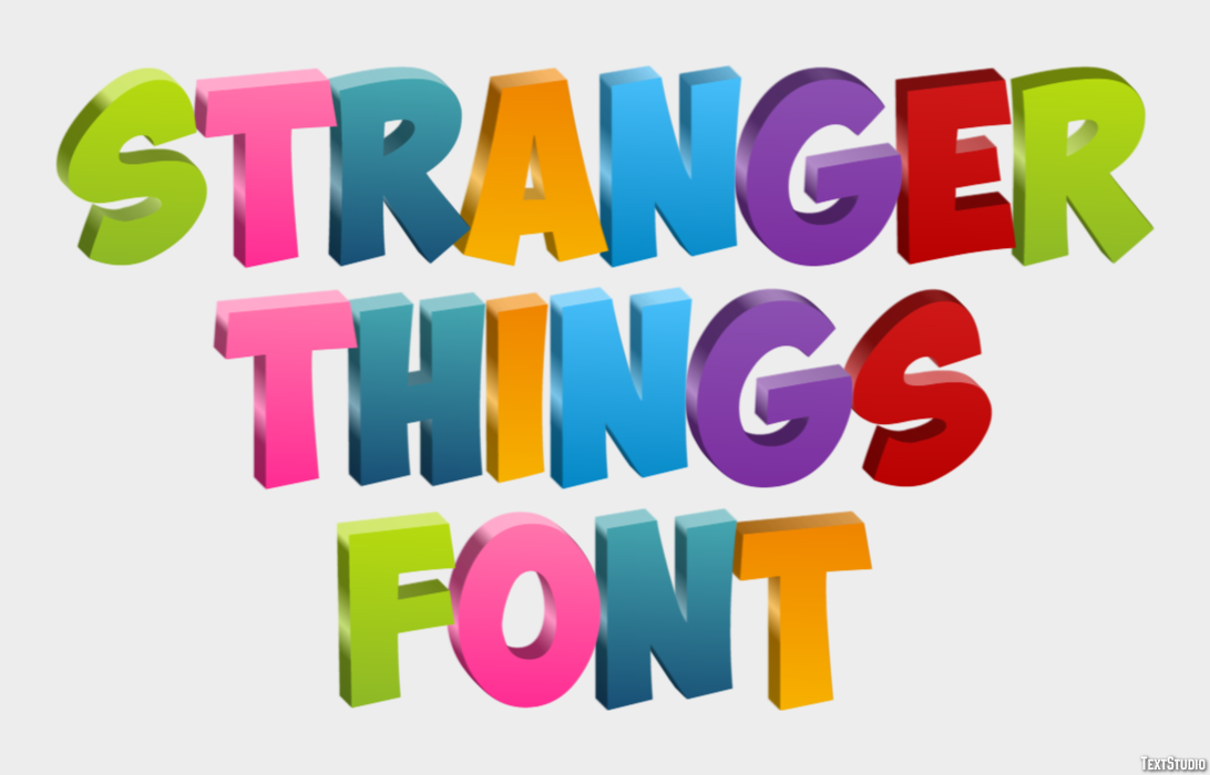 Stranger Things Font Text Effect