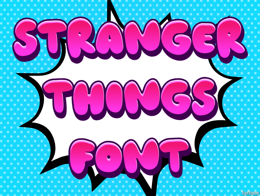 Stranger Things Font Text Effect