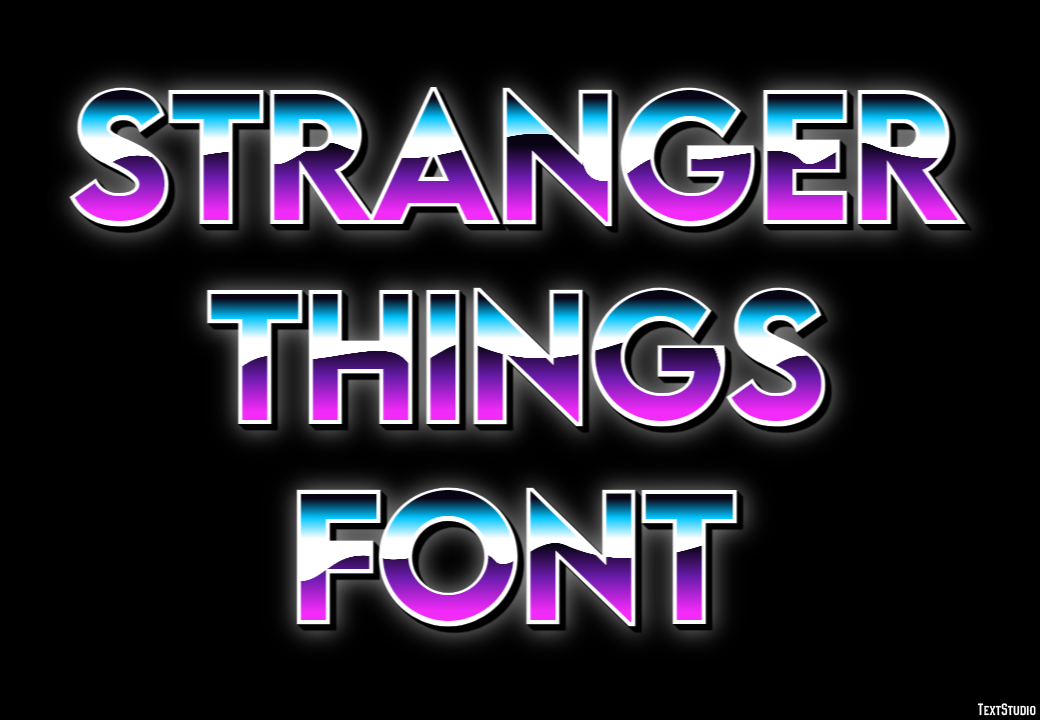 Stranger Things Font Text Effect