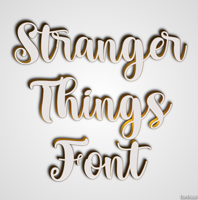 Stranger Things Font Text Effect