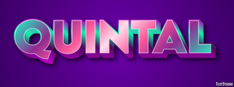 Quintal Texteffekt