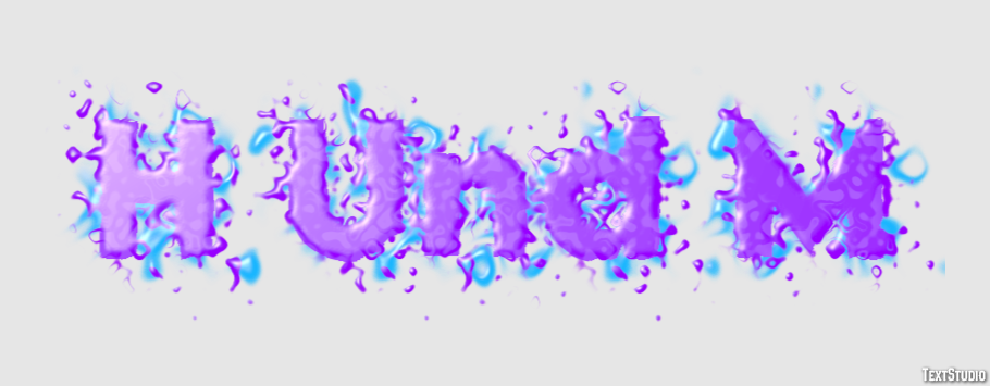 H Und M Efeito de texto