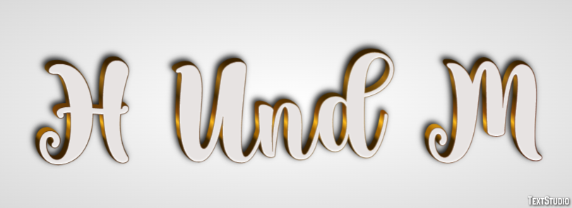H Und M Effet de texte