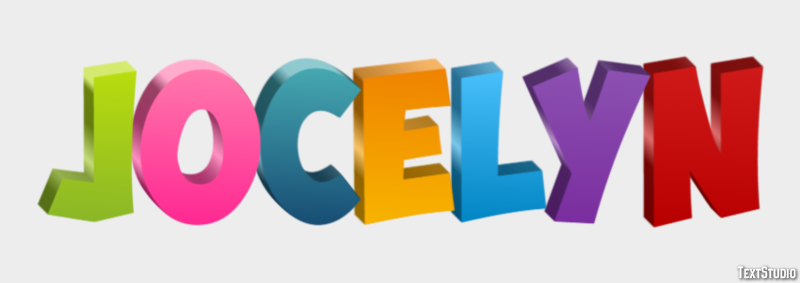 Jocelyn Text effect
