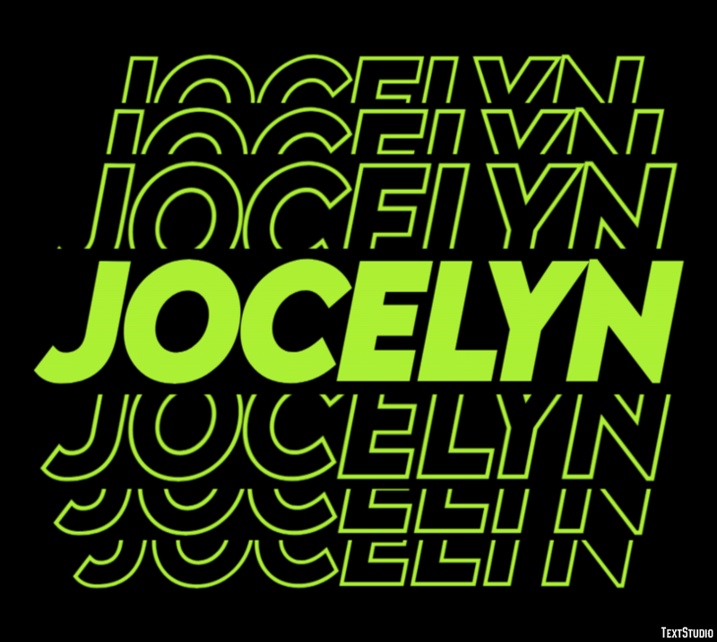 Jocelyn Text effect