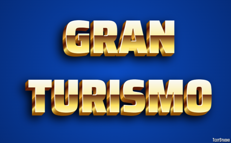 Gran Turismo Эффект текста