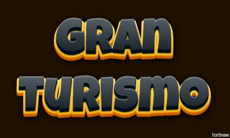 Gran Turismo Эффект текста