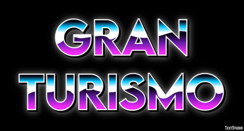Gran Turismo Эффект текста