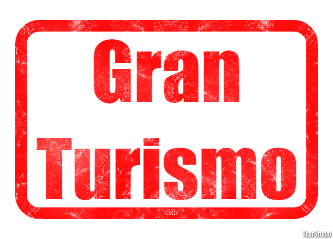 Gran Turismo Эффект текста