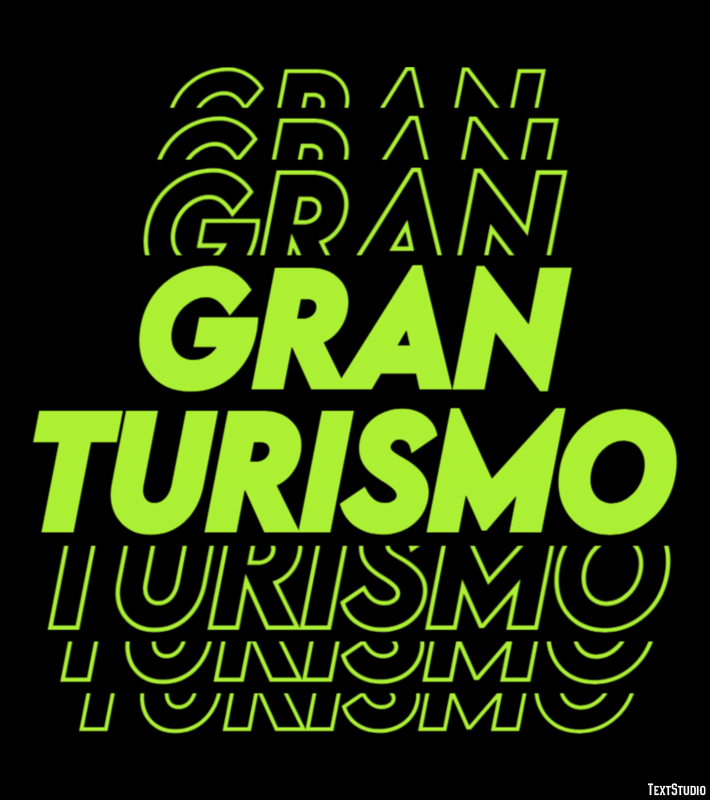 Gran Turismo Эффект текста