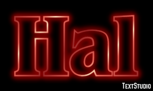 Hal Text Effect