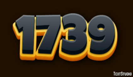 1739 Texteffekt