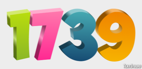 1739 Effetto testo