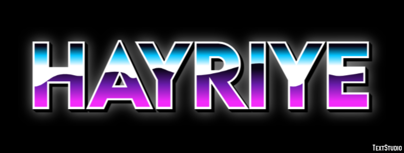 Hayriye Efeito de texto