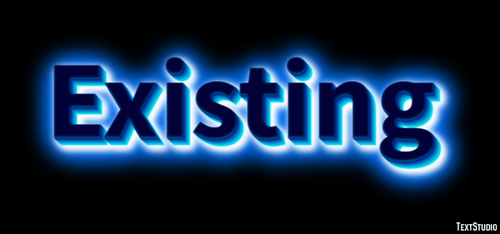 Existing Text Effect